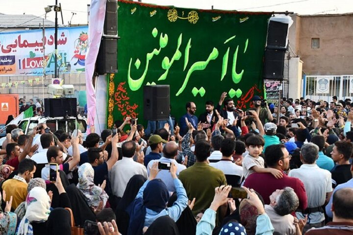 برگزاری شادپیمایی بزرگ غدیر در پردیسان قم