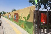 اجرای دیوارنگاره موضوعی در بلوار آکواریوم ناژوان