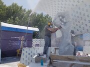 ساخت نماد شهر دوست‌دار کودک در سمپوزیوم بین‌المللی مجسمه‌سازی سنگ اصفهان