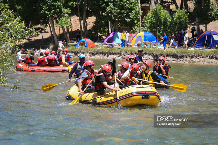 هیجان رفتینگ در بستر زاینده رود