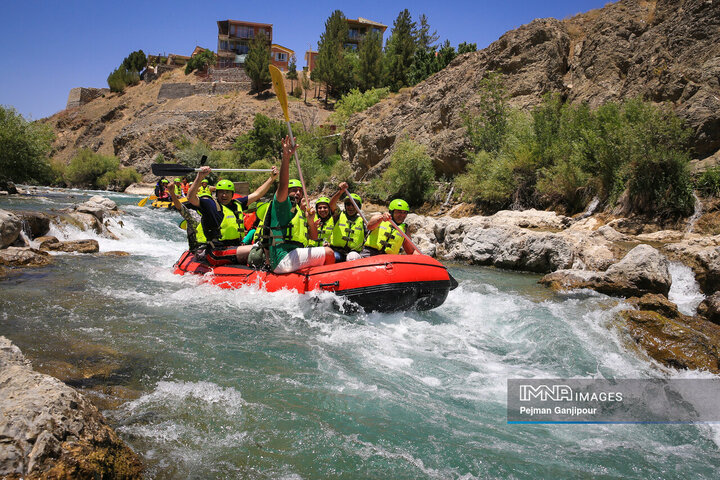 هیجان رفتینگ در بستر زاینده رود