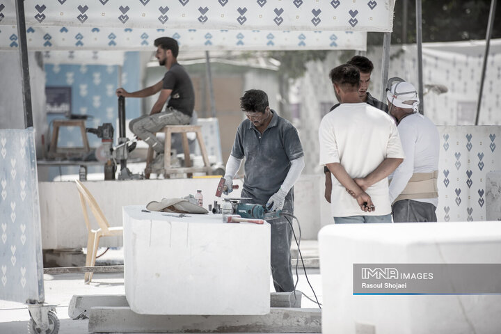 نخستین سمپوزیوم بین‌المللی مجسمه‌سازی سنگ در اصفهان