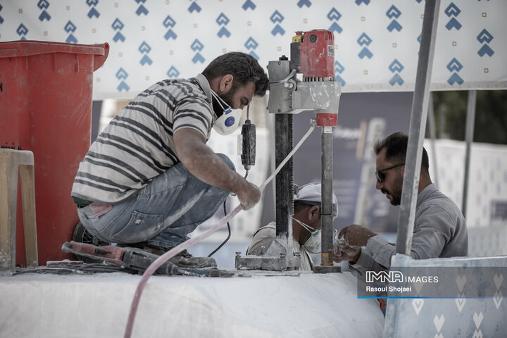 نخستین سمپوزیوم بین‌المللی مجسمه‌سازی سنگ در اصفهان