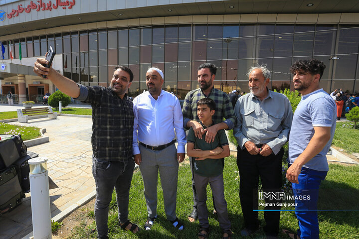 بازگشت اولین گروه حجاج اصفهانی از حج تمتع