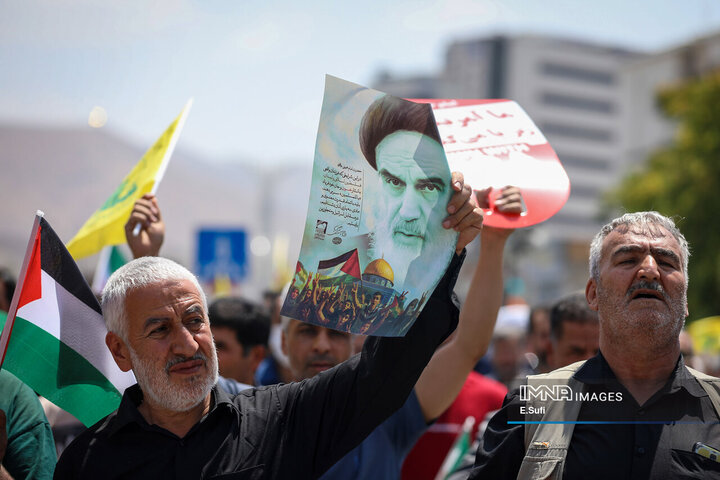 تجم مردم اراک در محکومیت تجاوز رژیم صهیونیستی به حریم کشور