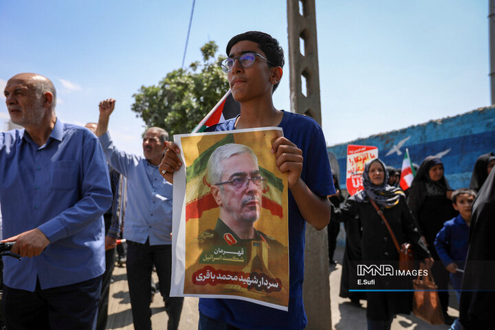 تجم مردم اراک در محکومیت تجاوز رژیم صهیونیستی به حریم کشور