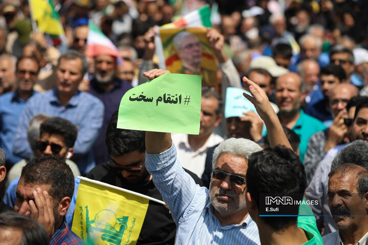 تجم مردم اراک در محکومیت تجاوز رژیم صهیونیستی به حریم کشور