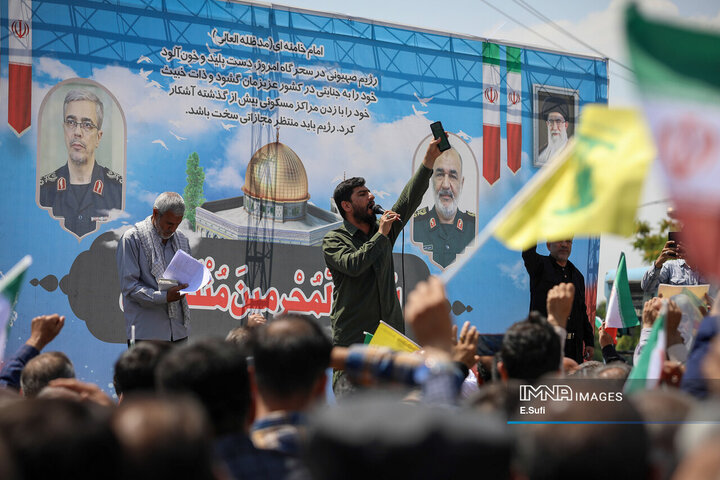 تجم مردم اراک در محکومیت تجاوز رژیم صهیونیستی به حریم کشور