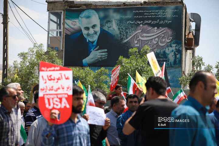 فیلم| تجمع مردم اراک علیه تهاجم رژیم صهیونیستی به ایران