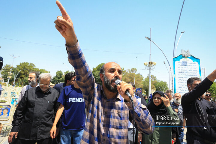 تجمع مردم اصفهان در محکمیت تجاوز رژیم صهیونیستی به کشور