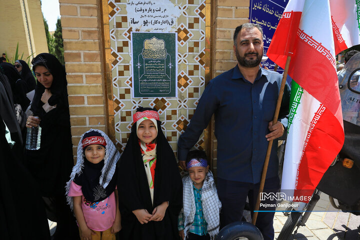 تجمع مردم اصفهان در محکمیت تجاوز رژیم صهیونیستی به کشور