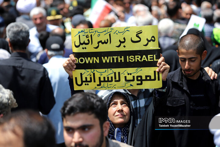 تجم مردم همدان در محکومیت تجاوز رژیم صهیونیستی به حریم کشور