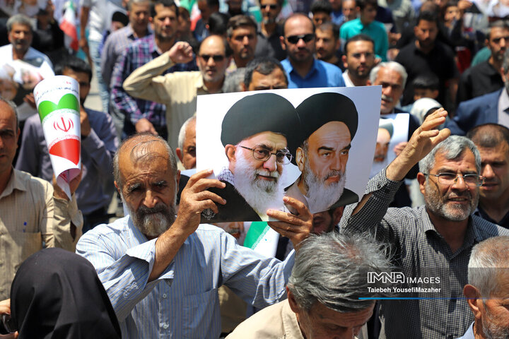 تجم مردم همدان در محکومیت تجاوز رژیم صهیونیستی به حریم کشور