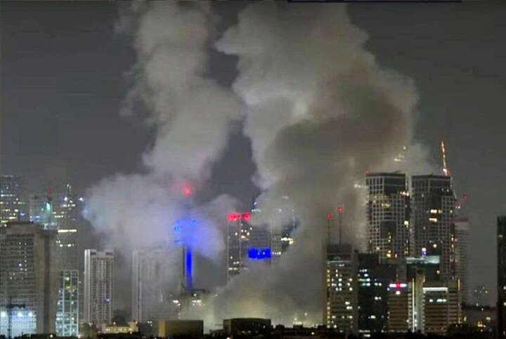 فرود موشک‌های ایرانی در قلب تل‌آویو+ فیلم