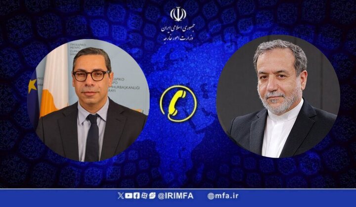 تماس تلفنی وزیر خارجه قبرس با عراقچی