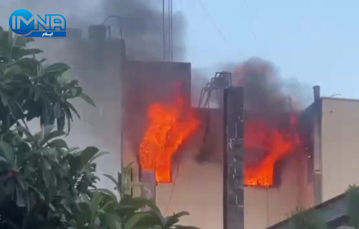 فیلم | حریق شهرداری ایلام مهار شد