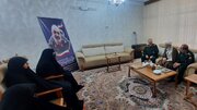 دیدار سردار فدوی با خانواده سپهبد شهید حسین سلامی
