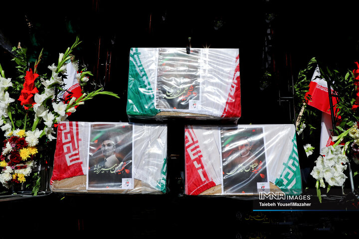 تشییع شهدای تجاوز رژیم صهیونیستی در اسدآباد همدان