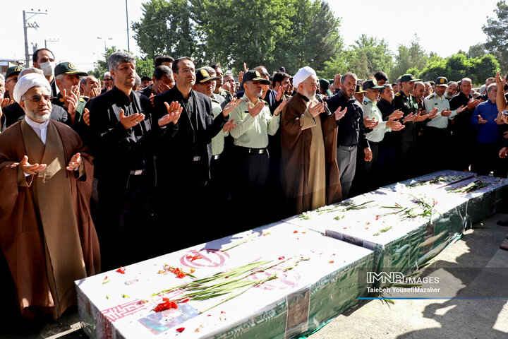 تشییع شهدای تجاوز رژیم صهیونیستی در اسدآباد همدان