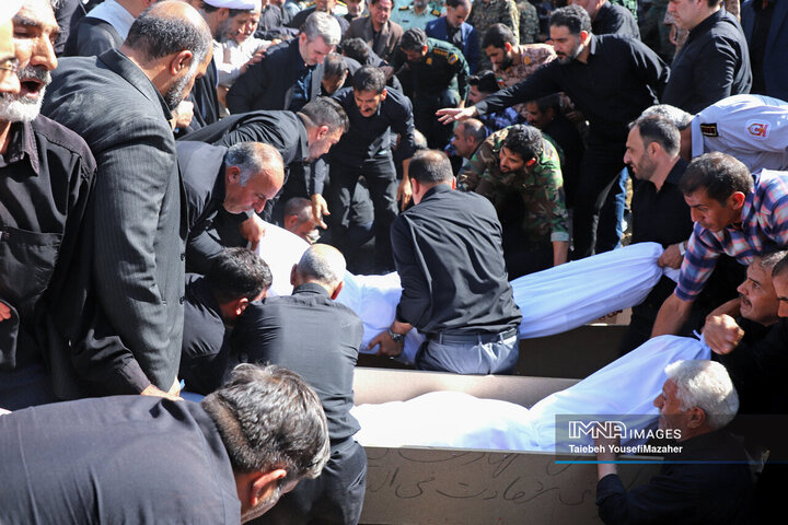 تشییع شهدای تجاوز رژیم صهیونیستی در اسدآباد همدان