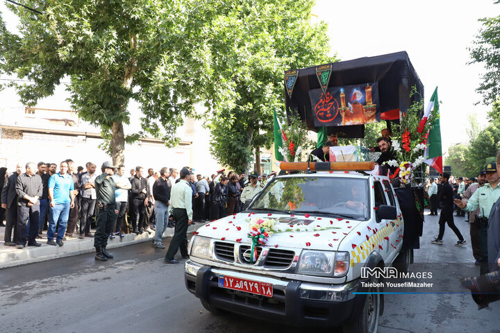 تشییع شهدای تجاوز رژیم صهیونیستی در اسدآباد همدان