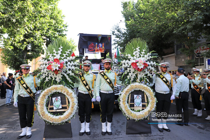 تشییع شهدای تجاوز رژیم صهیونیستی در اسدآباد همدان