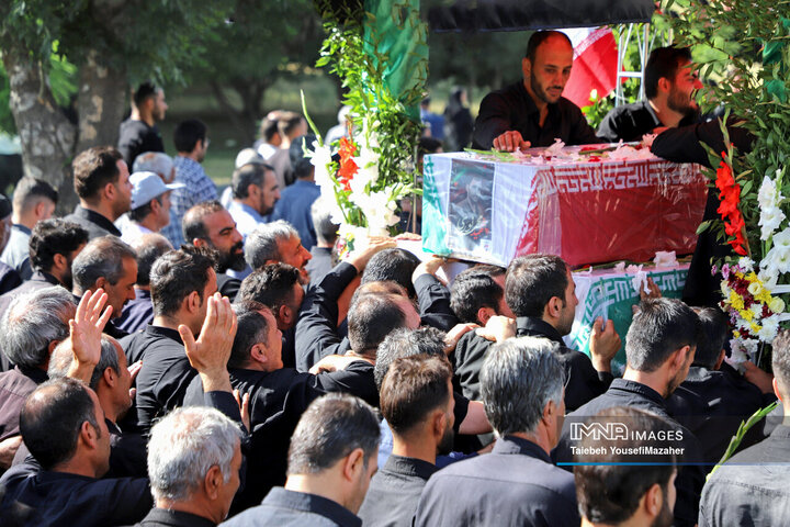 تشییع شهدای تجاوز رژیم صهیونیستی در اسدآباد همدان