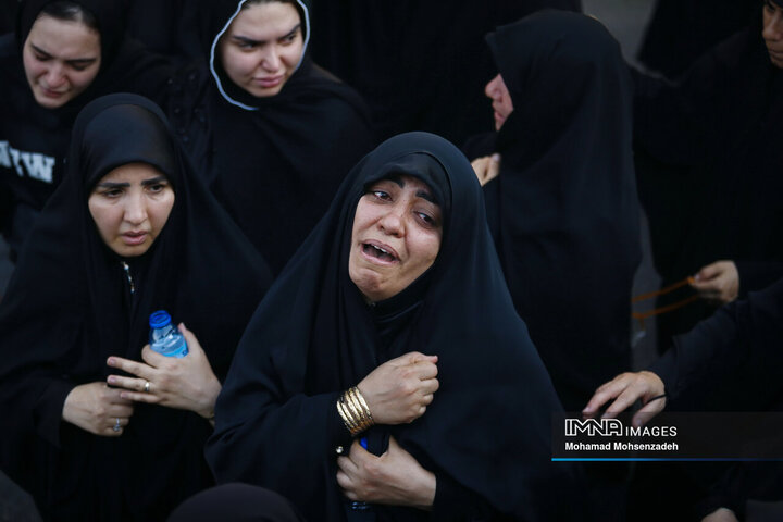 مراسم تشییع تجاوز رژیم صهیونیستی در قم