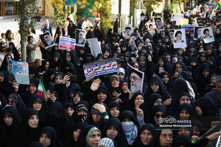 مراسم تشییع تجاوز رژیم صهیونیستی در قم