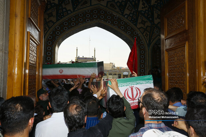 مراسم تشییع تجاوز رژیم صهیونیستی در قم