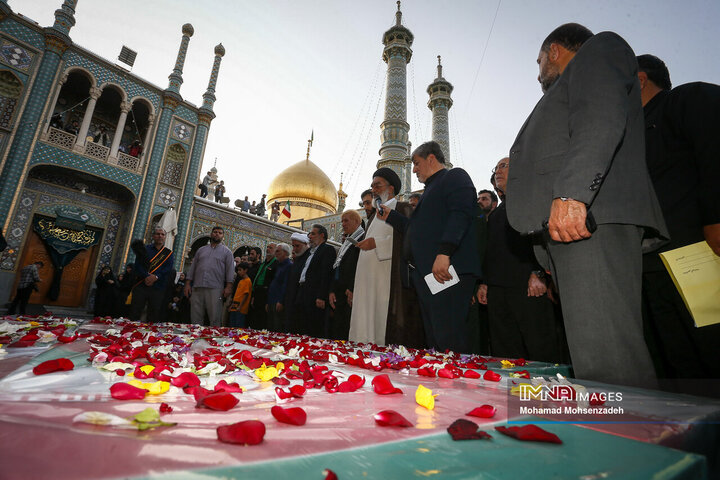 مراسم تشییع تجاوز رژیم صهیونیستی در قم