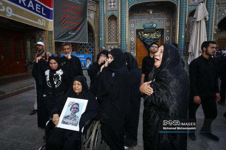مراسم تشییع تجاوز رژیم صهیونیستی در قم