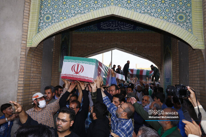 مراسم تشییع تجاوز رژیم صهیونیستی در قم