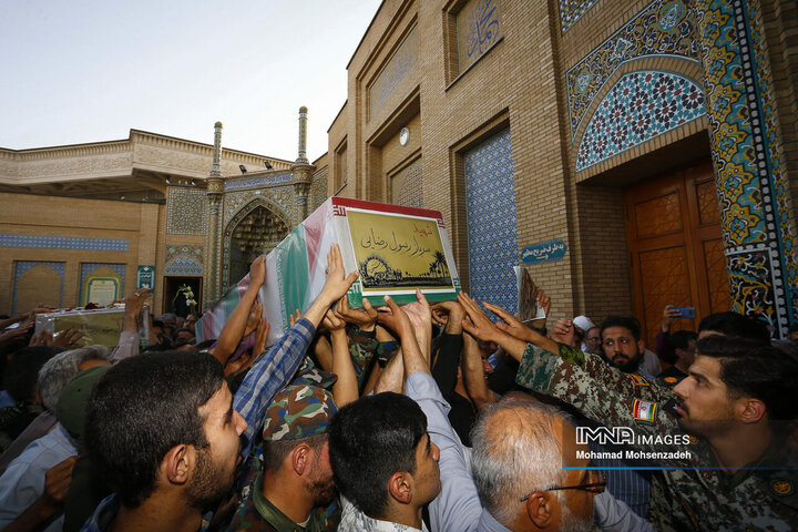 فیلم| تشییع شهید حمله رژیم صهیونیستی در شهر بام