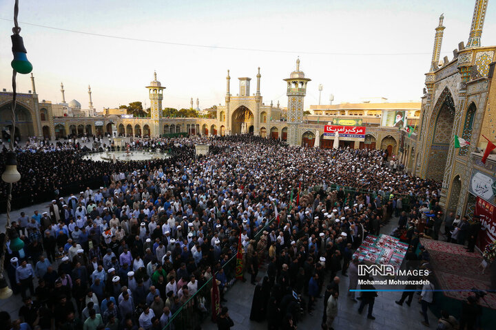 مراسم تشییع تجاوز رژیم صهیونیستی در قم