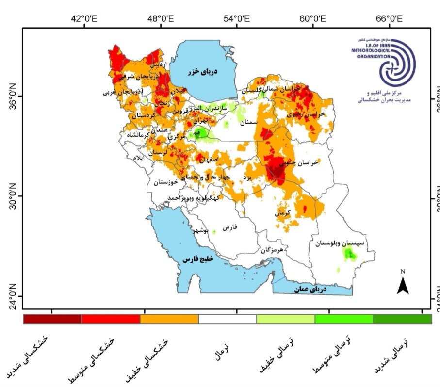 آخرین جزئیات بارش‌ ها و دمای هوا در ایران