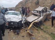 برخورد دوخودرو در جاده پارس آباد _ مشگین شهر ۴ فوتی برجای گذاشت