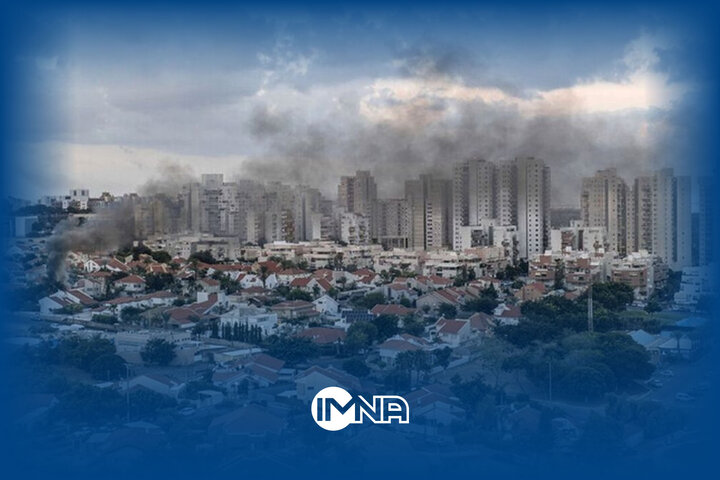 تصویری از محل اصابت تعدادی از موشک‌ها در سرزمین‌های اشغالی