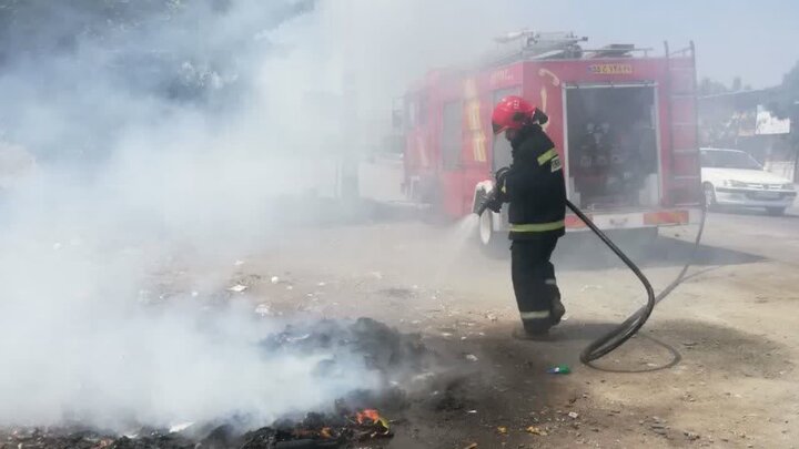 لاستیک‌سوزی عمدی در کرمانشاه برای ایجاد ترس