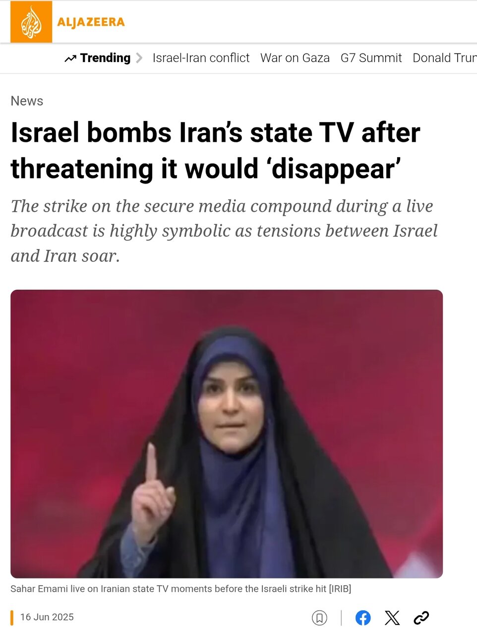 سحر امامی؛ نماد مقاومت رسانهای ایران