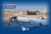 نخستین تصویر از پهپاد سرنگون شده اسرائیلی در اصفهان