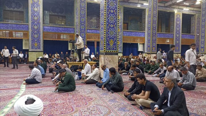 فیلم| مراسم وداع مردم یزد با پیکر فرزند وطن شهید مطلبی‌زاده