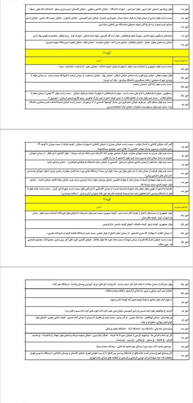 جدول کامل خاموشی برق یزد چهارشنبه ۲۸ خرداد ۱۴۰۴ / زمانبندی قطعی برق گروههای مختلف