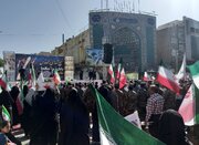 فیلم| تشییع پیکر پاک ۳ شهید مدافع امنیت در اهواز