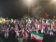 حضور پرشور ملت در خیابان‌های تهران برای حمایت از مدافعان کشور