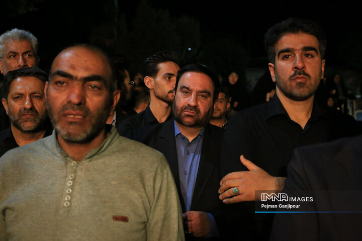 داع با شهید حملات رژیم صهیونیستی در گلستان شهدای رهنان اصفهان