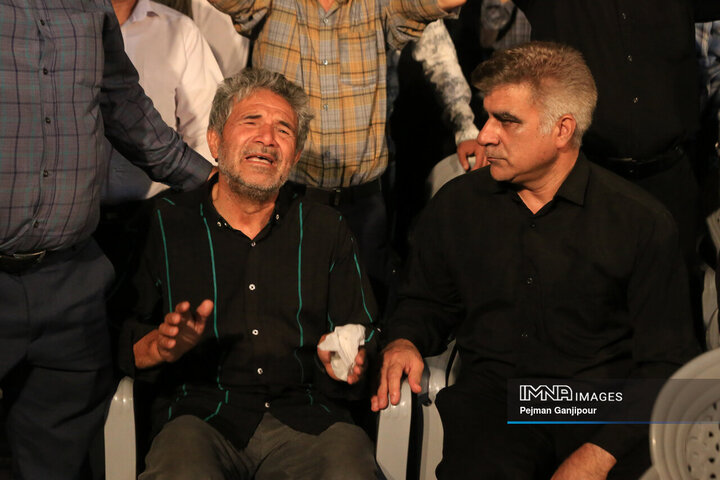 داع با شهید حملات رژیم صهیونیستی در گلستان شهدای رهنان اصفهان