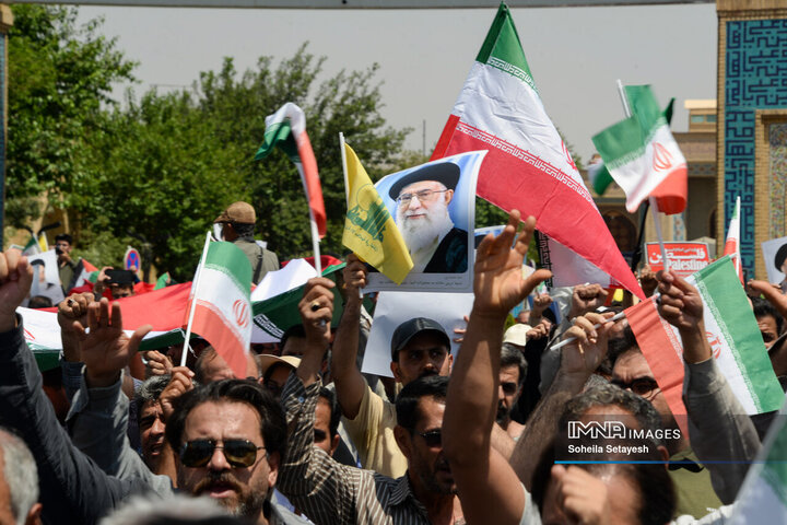 فریاد خشم و نصر مردم لرستان علیه استکبار جهانی