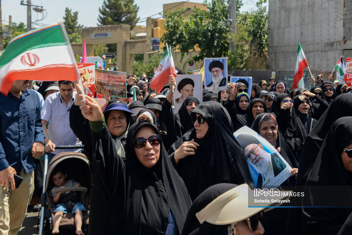 راهپیمایی جمعه خشم و نصر در شیراز
