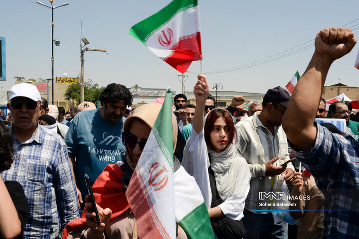 راهپیمایی جمعه خشم و نصر در شیراز